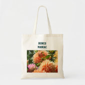 Bunco Maniac Canvas tassen Dahlia Flowers Florals (Voorkant)