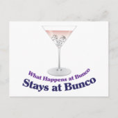 Bunco Martini Cocktail Briefkaart (Voorkant)