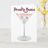 Bunco Martini Cocktail Kaart (Gele Bloem)
