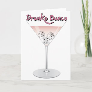 Bunco Martini Cocktail Kaart