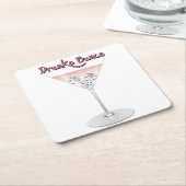 Bunco Martini Cocktail Kartonnen Onderzetters (Schuin)