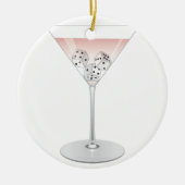 Bunco Martini Cocktail Keramisch Ornament (Voorkant)
