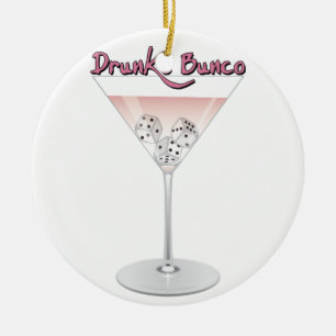 Bunco Martini Cocktail Keramisch Ornament