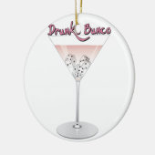 Bunco Martini Cocktail Keramisch Ornament (Links)