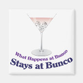 Bunco Martini Cocktail Magneet (Voorkant)