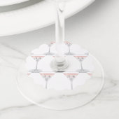 Bunco Martini Cocktail Wijnglaslabel (Dichtbij)