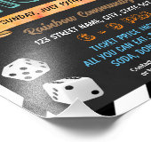 Bunco nacht sjabloon foto afdruk (Hoek)