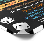 Bunco nacht sjabloon poster (Hoek)