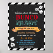 Bunco nacht sjabloon poster (Voorkant)