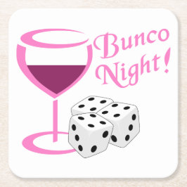 Bunco Night Kartonnen Onderzetters