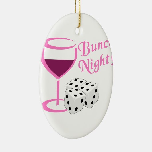 Bunco Night Keramisch Ornament (Rechts)