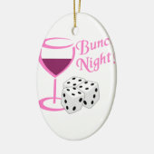 Bunco Night Keramisch Ornament (Links)