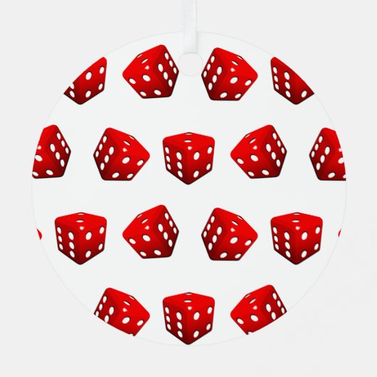 Bunco Night Player Metalen Ornament (Achterkant)