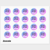 Bunco of Bunko Dice Party Ronde Sticker (Vel)