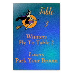 Bunco Oktober Witch Park Your Broom 3 van 4 Kaart