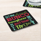 Bunco-Onderzetters - Bunco-ondergrondse kunst Kartonnen Onderzetters (Schuin)