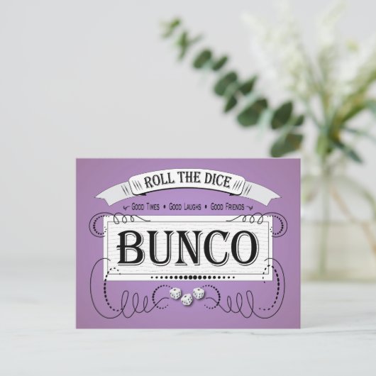  Bunco-ontwerp Briefkaart (Staand voorkant)