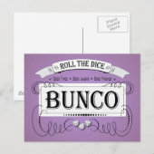 Bunco-ontwerp Briefkaart (Voorkant / Achterkant)