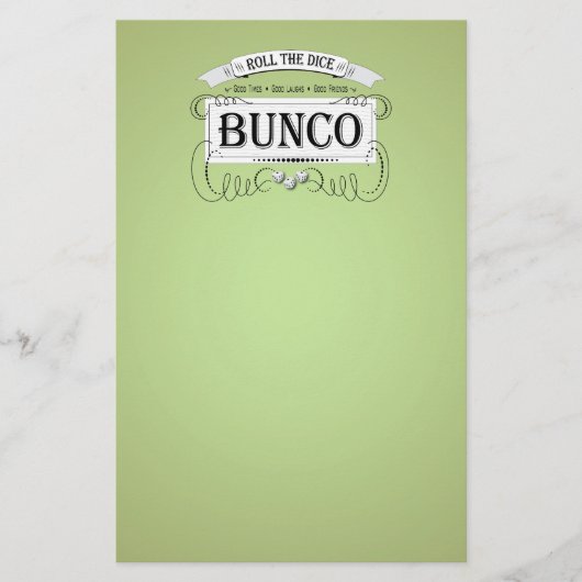 Bunco-ontwerp Briefpapier (Voorkant)
