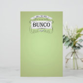 Bunco-ontwerp Briefpapier (Staand voorkant)