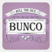  Bunco-ontwerp Vierkante Sticker (Voorkant)