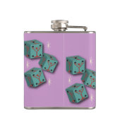 Bunco - onze Drink club heeft een Bunco probleem Heupfles (Achterkant)