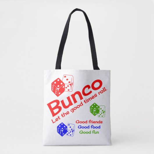 Bunco-opslag Tote Bag (Voorkant)