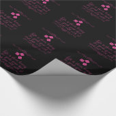 Bunco pakpapier - Het leven is kort, schat. (Hoek)