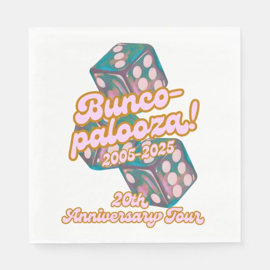 Bunco-palooza napkins servet (Voorkant)