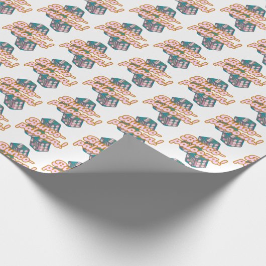 Bunco-palooza wrapping paper cadeaupapier (Hoek)