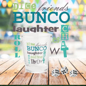 Bunco Party Dice Throw Shot Glas