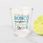 Bunco Party Dice Throw Shot Glas (Voorkant)