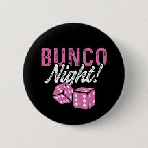 Bunco Party Favors Bunco Night Pink Dice Button