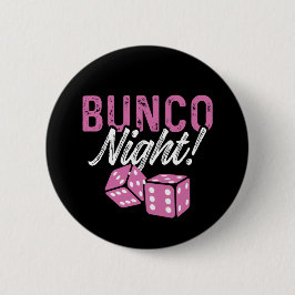 Bunco Party Favors Bunco Night Pink Dice Button