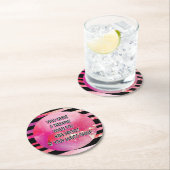 Bunco Party Funny Friend Quote Ronde Kartonnen Onderzetter (Insitu)