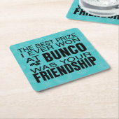 Bunco Party Girls Night Out Friend Prize Kartonnen Onderzetters (Schuin)