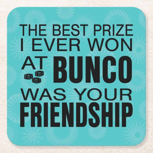 Bunco Party Girls Night Out Friend Prize Kartonnen Onderzetters (Voorkant)