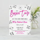 Bunco Party Invitation Kaart (Staand voorkant)