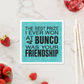 Bunco Party Quote Friendship Prize Servet (Insitu)