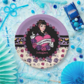 Bunco, Pin-up, Rock-A-Billy Papieren Bordje (Feest)