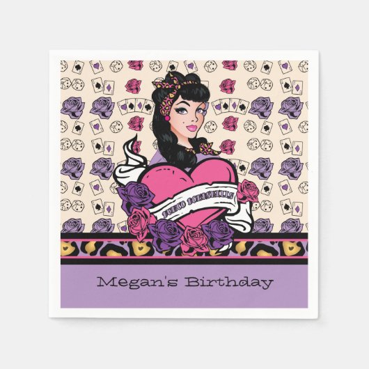 Bunco, pin-up servet (Voorkant)