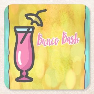 Bunco Pink Drink Bunco Bash Onderzetter