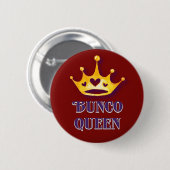 Bunco Player Bunco Queen Modern Red Ronde Button 5,7 Cm (Voorkant /achterkant)