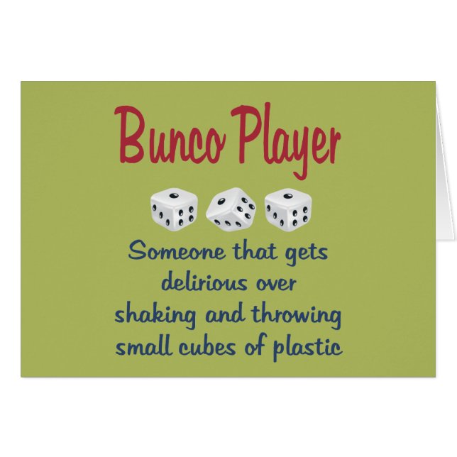 Bunco Player -Definition (Voorkant Horizontaal)