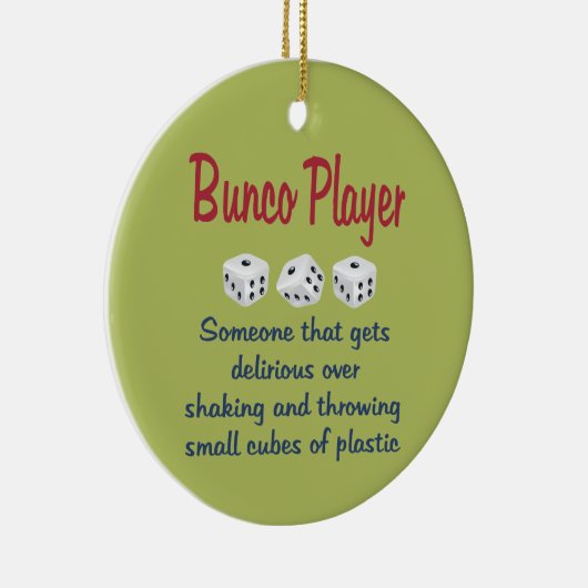 Bunco Player -Definition Keramisch Ornament (Rechts)
