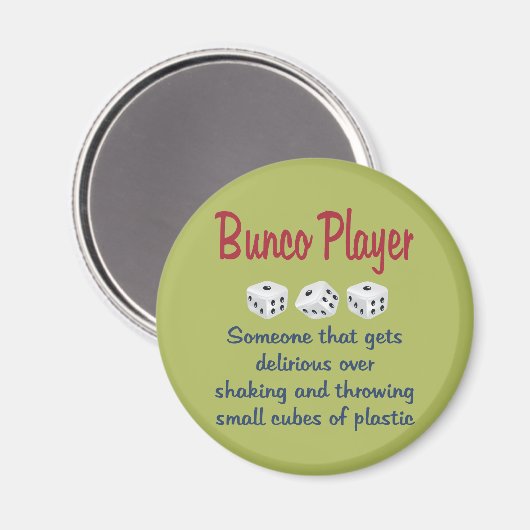 Bunco Player -Definition Magneet (Voorkant / Achterkant)