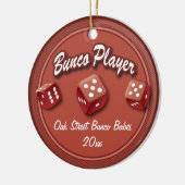 Bunco Player-groep Keramisch Ornament (Links)