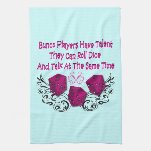 bunco player heeft talent theedoek (Verticaal)