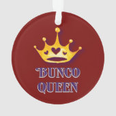 Bunco Player Queen Ornament (achterkant)