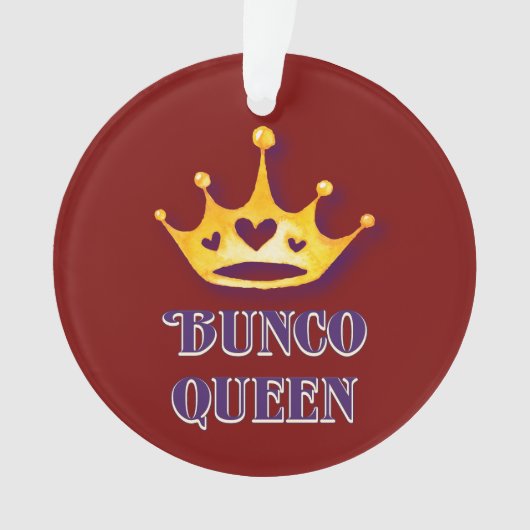 Bunco Player Queen Ornament (voorkant)